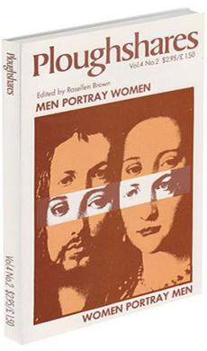 A journal cover of a man and a woman with a cut out of their eyes used twice