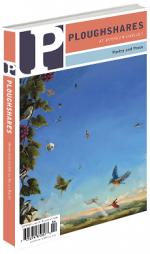 A journal cover of tropical birds flying in a bright blue sky and landing on a branch