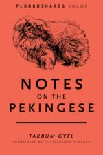 Image of a solo cover showing a black line drawing of a Pekingese dog on an orange background.