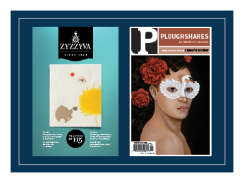 Image of ZYZZYVA and Ploughshares literary journal issues